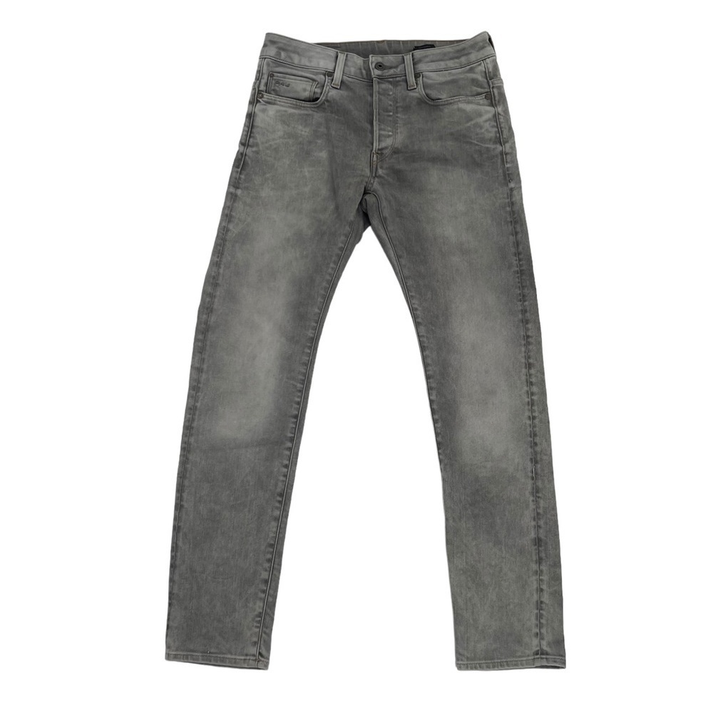 G-Star Raw Men's Gray 3301 Slim Button Fly Jeans Size 29 x 30